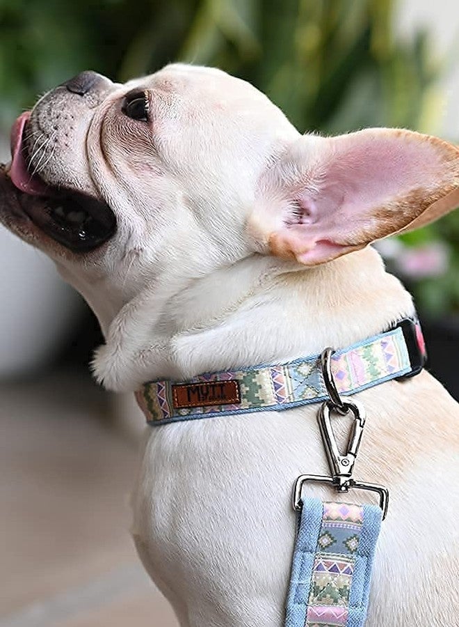 Mutt of Course طوق كلاب بنقشة الأزتك من Mutt of Course | محيط الرقبة: 18-22 بوصة (متوسط) | مناسب للكلاب متوسطة الحجم مثل البيغل، والكلاب الهندية، إلخ. - Image 1